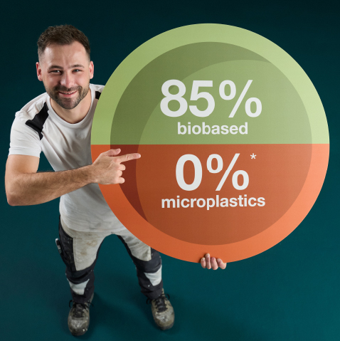 Zyra en Zora: 85% biobased, zonder primaire microplastics